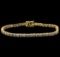 14KT Yellow Gold 5.01 ctw Diamond Tennis Bracelet