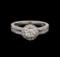 0.84 ctw Diamond Ring - 14KT White Gold