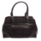 Coach Black Monogram Canvas Leather Shoulder Handbag