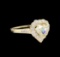 1.60 ctw Fancy Light Yellow Diamond Ring - 14KT Yellow Gold