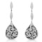 18k White Gold 2.81CTW Diamond Earrings, (VS2 /G)