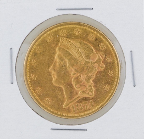 1874-S $20 Liberty Head Double Eagle Gold Coin