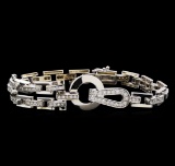 1.21 ctw Diamond Bracelet - 14KT White Gold