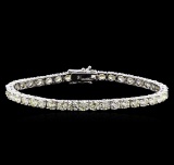 13.00 ctw Diamond Tennis Bracelet - 18KT White Gold