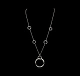 1.01 ctw Diamond Necklace - 14KT White Gold