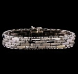 3.52 ctw Diamond Bracelet - 14KT White Gold