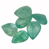 3.74 ctw Pear Mixed Emerald Parcel