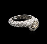 2.01 ctw Diamond Ring - 14KT White Gold