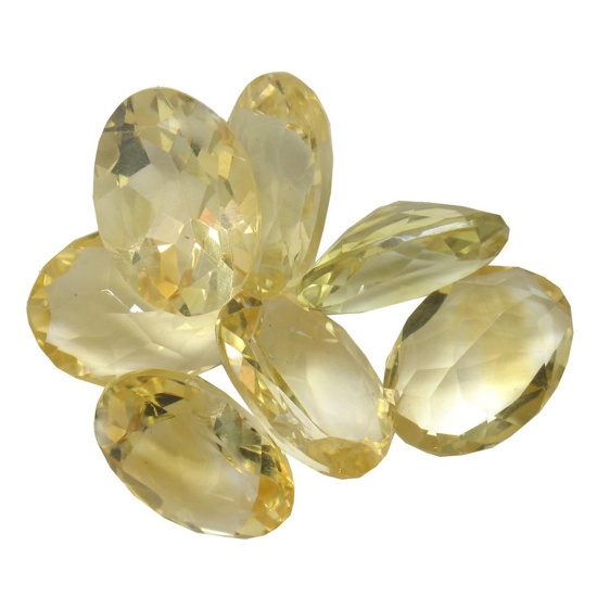 31.08 ctw Oval Mixed Citrine Quartz Parcel