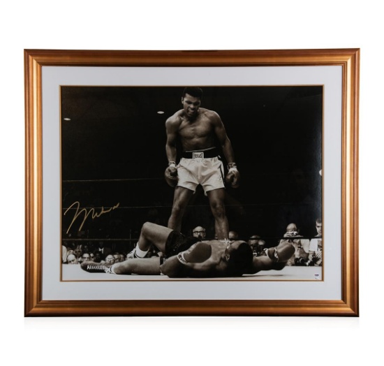 "Ali's Knockout Punch" autographed lithograph