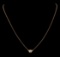 0.39 ctw Diamond Necklace - 18KT Rose Gold