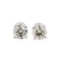1.42 ctw Diamond Stud Earrings - 14KT White Gold