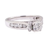 1.21 ctw Diamond Ring - 14KT White Gold