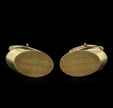 14KT Yellow Gold Cufflinks