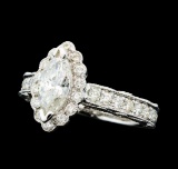 2.12 ctw Diamond Ring - 14KT White Gold