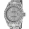 Rolex Ladies Stainless Steel Slate Grey Diamond Datejust Wristwatch