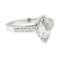 1.46 ctw Diamond Ring - 14KT White Gold