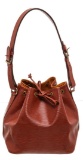 Louis Vuitton Sienna Epi Leather Noe PM Drawstring Shoulder Bag