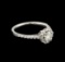 0.43 ctw Diamond and Diamond Ring - 14KT White Gold