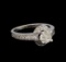 14KT White Gold 1.12 ctw Diamond Ring