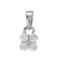 14k White Gold  0.26CTW Diamond Pendant