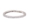 0.80 ctw Diamond Eternity Ring - 18KT White Gold