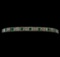 1.53 ctw Emerald and Diamond Bracelet - 14KT White Gold