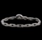 14KT White Gold 0.72 ctw Diamond Bracelet