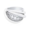 14KT White Gold 0.57 ctw Diamond Ring