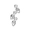 14k White Gold 0.12CTW Diamond Pendant, (SI3/G-H)