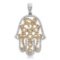 18k Gold 0.87CTW Diamond Pendant, (SI1 /G-H)