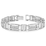 14k Gold 1CTW Diamond Bracelet, (SI1/G-H)