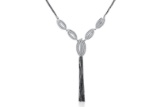 18k White Gold 3.56CTW Diamond Necklace, (VS2 /G)