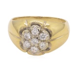 0.5 ctw Diamond Ring - 14KT Yellow Gold