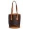 Louis Vuitton Monogram Canvas Leather Petit Bucket PM Bag