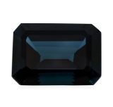 34.09 ct. Natural Emerald Cut London Blue Topaz