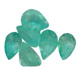 2.86 ctw Pear Mixed Emerald Parcel