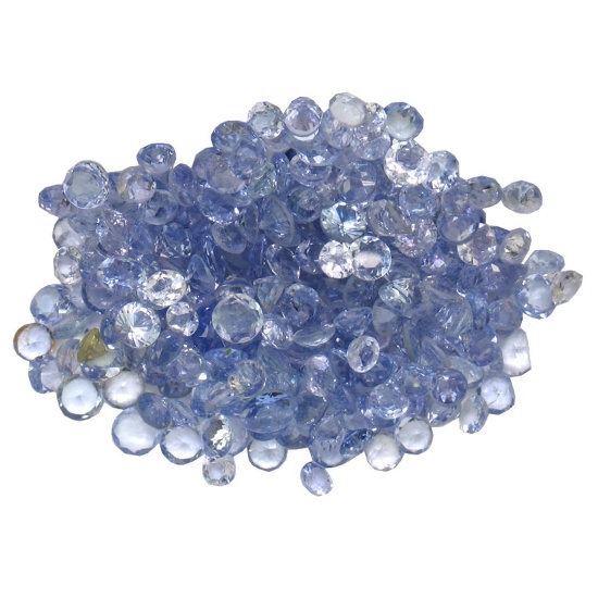 12.08 ctw Round Mixed Tanzanite Parcel