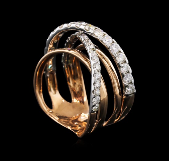 1.44 ctw Diamond Ring - 14KT Rose Gold