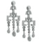 14k White Gold 0.98CTW Diamond Earrings, (I2 /H-I)