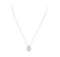 0.75 ctw Diamond Pendant with Chain - 14KT White Gold