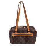 Louis Vuitton Monogram Canvas Leather Cite MM Shoulder Bag