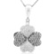 18k White Gold 0.53CTW Diamond Pendant, (SI1 /G-H)