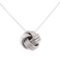 Love Knot Necklace - 14KT White Gold