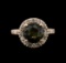 3.20 ctw Tourmaline and Diamond Ring - 14KT Rose Gold