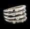 0.88 ctw Diamond Ring - 14KT White Gold