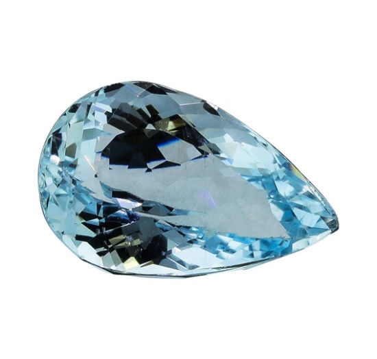 4.84 ct.Natural Pear Cut Aquamarine