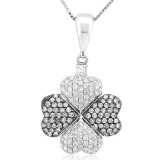 18k White Gold 0.53CTW Diamond Pendant, (SI1 /G-H)