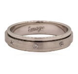 0.25 ctw Diamond Men's Wedding Band - 18KT White Gold