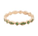 0.35 ctw Tsavorite Ring - 14KT Rose Gold